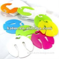 colorful fastionable PVC sock clip with customized logo